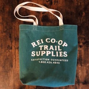 Retro REI Co-op canvas tote bag